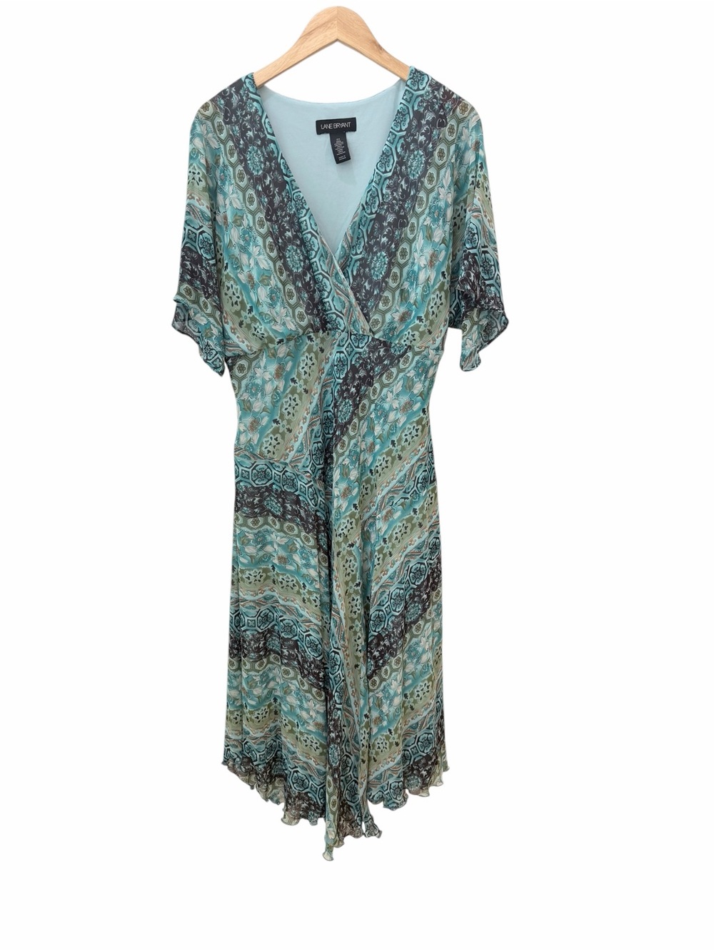 Lane Bryant Maxi Dress with Kimono Sleevez